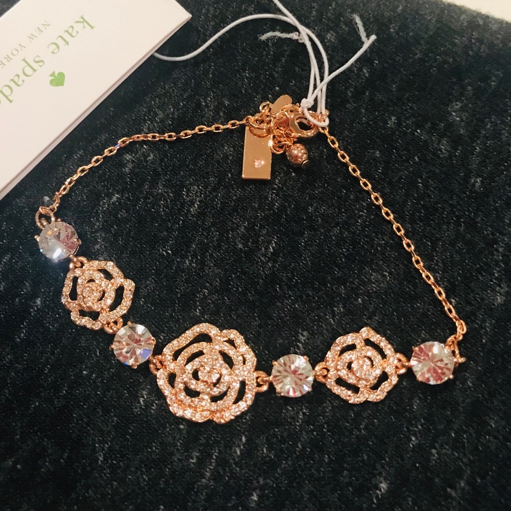 Kate Spade ♠️ Crystal Rose Bracelet